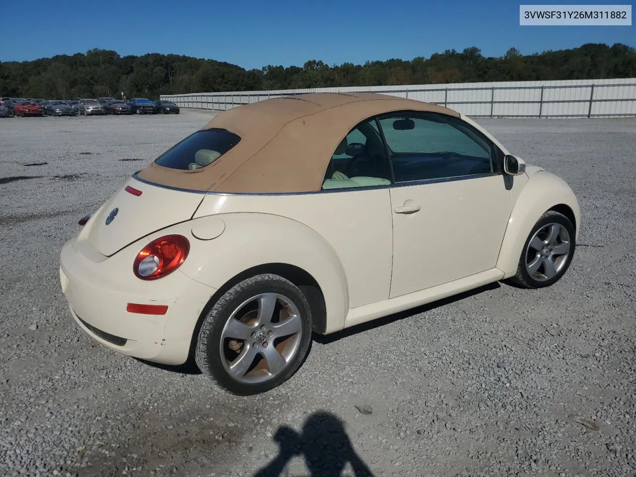 2006 Volkswagen New Beetle Convertible Option Package 2 VIN: 3VWSF31Y26M311882 Lot: 75815534