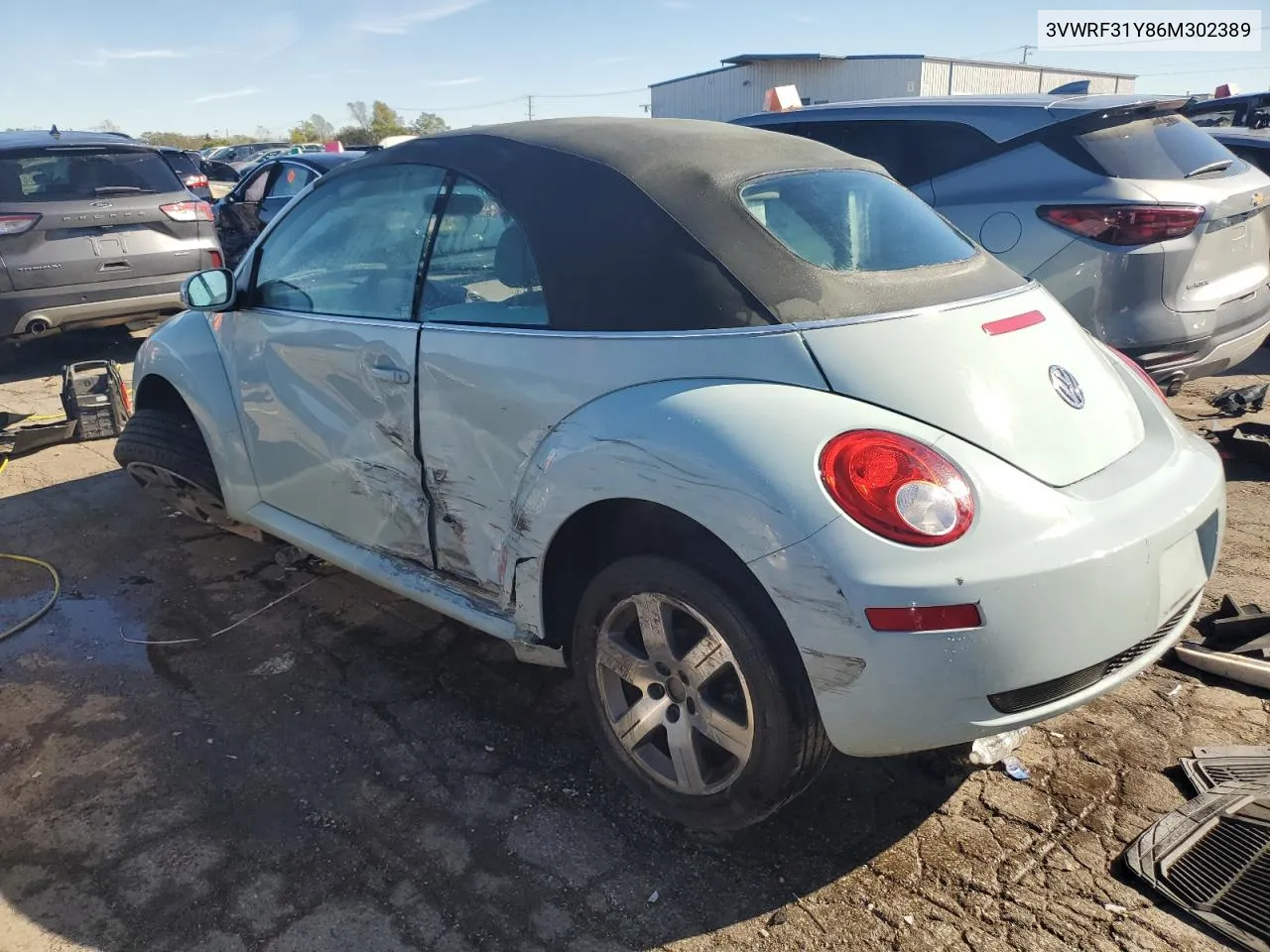 2006 Volkswagen New Beetle Convertible Option Package 1 VIN: 3VWRF31Y86M302389 Lot: 76064404