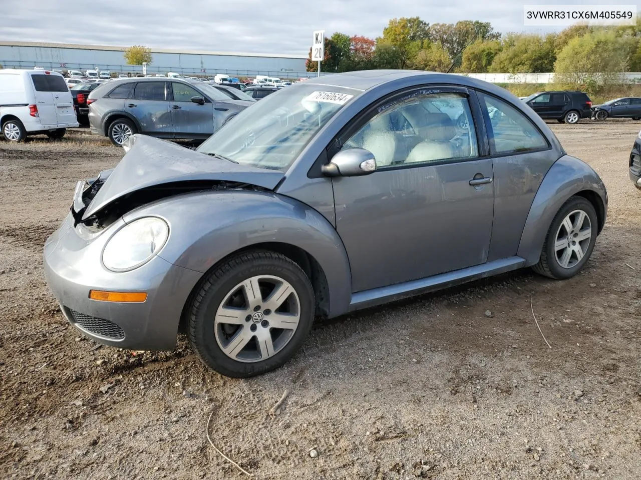 2006 Volkswagen New Beetle Tdi Option Package 1 VIN: 3VWRR31CX6M405549 Lot: 76160634