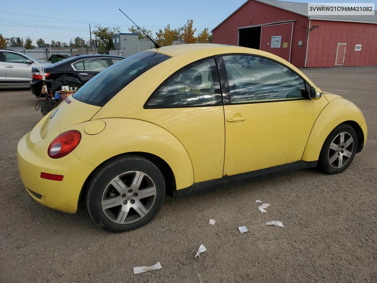 2006 Volkswagen New Beetle 2.5L Luxury VIN: 3VWRW21C96M421082 Lot: 76459214