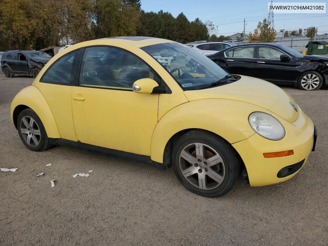 2006 Volkswagen New Beetle 2.5L Luxury VIN: 3VWRW21C96M421082 Lot: 76459214