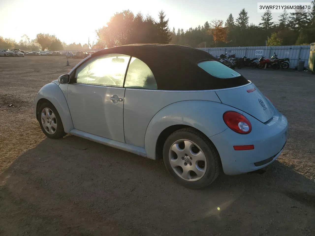 3VWRF21Y36M305470 2006 Volkswagen New Beetle Convertible 2.5L