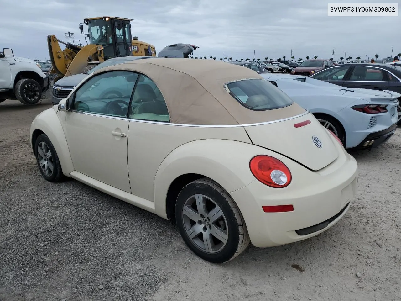 3VWPF31Y06M309862 2006 Volkswagen New Beetle Convertible