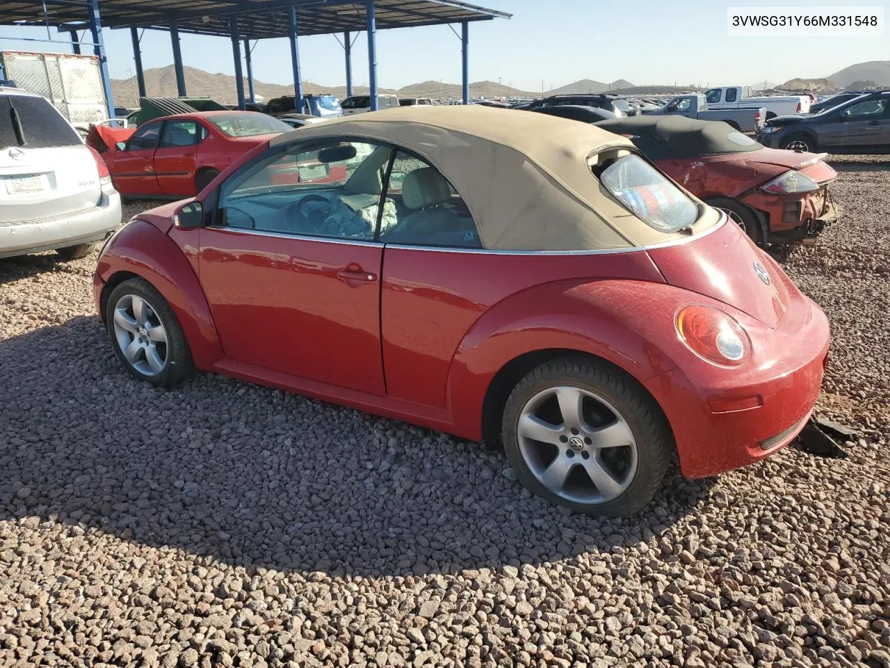 2006 Volkswagen New Beetle Convertible Option Package 2 VIN: 3VWSG31Y66M331548 Lot: 78545424