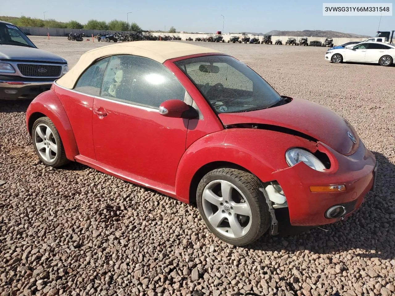 2006 Volkswagen New Beetle Convertible Option Package 2 VIN: 3VWSG31Y66M331548 Lot: 78545424