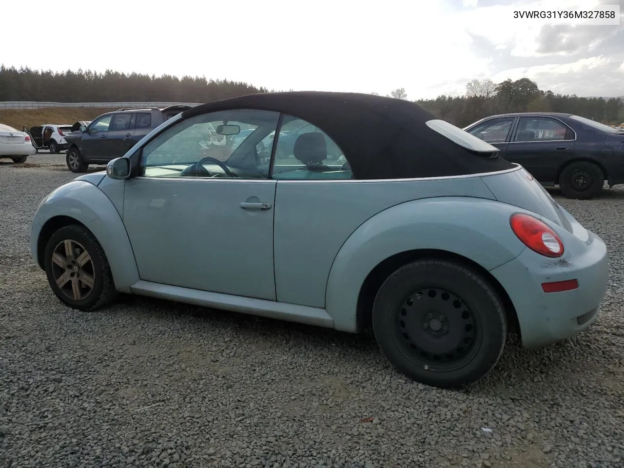 2006 Volkswagen New Beetle Convertible Option Package 1 VIN: 3VWRG31Y36M327858 Lot: 79322154