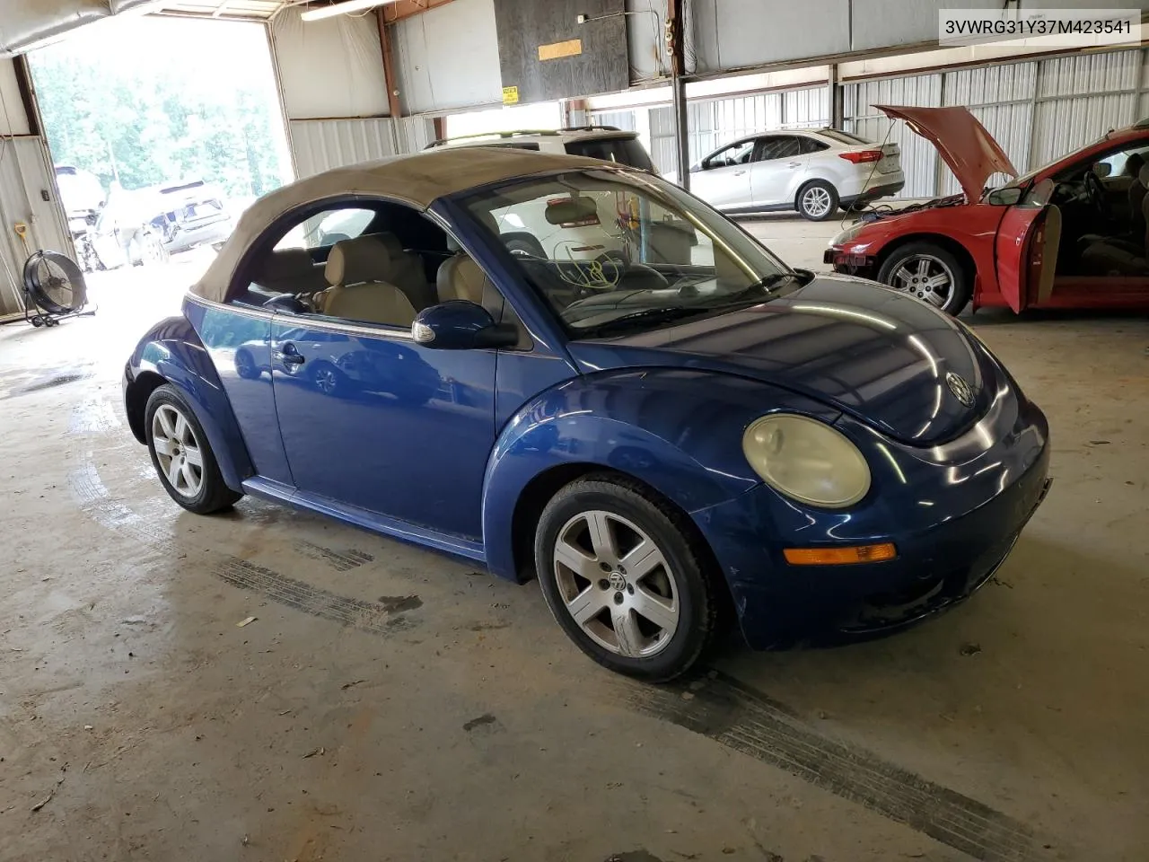 2007 Volkswagen New Beetle Convertible Option Package 1 VIN: 3VWRG31Y37M423541 Lot: 56596234