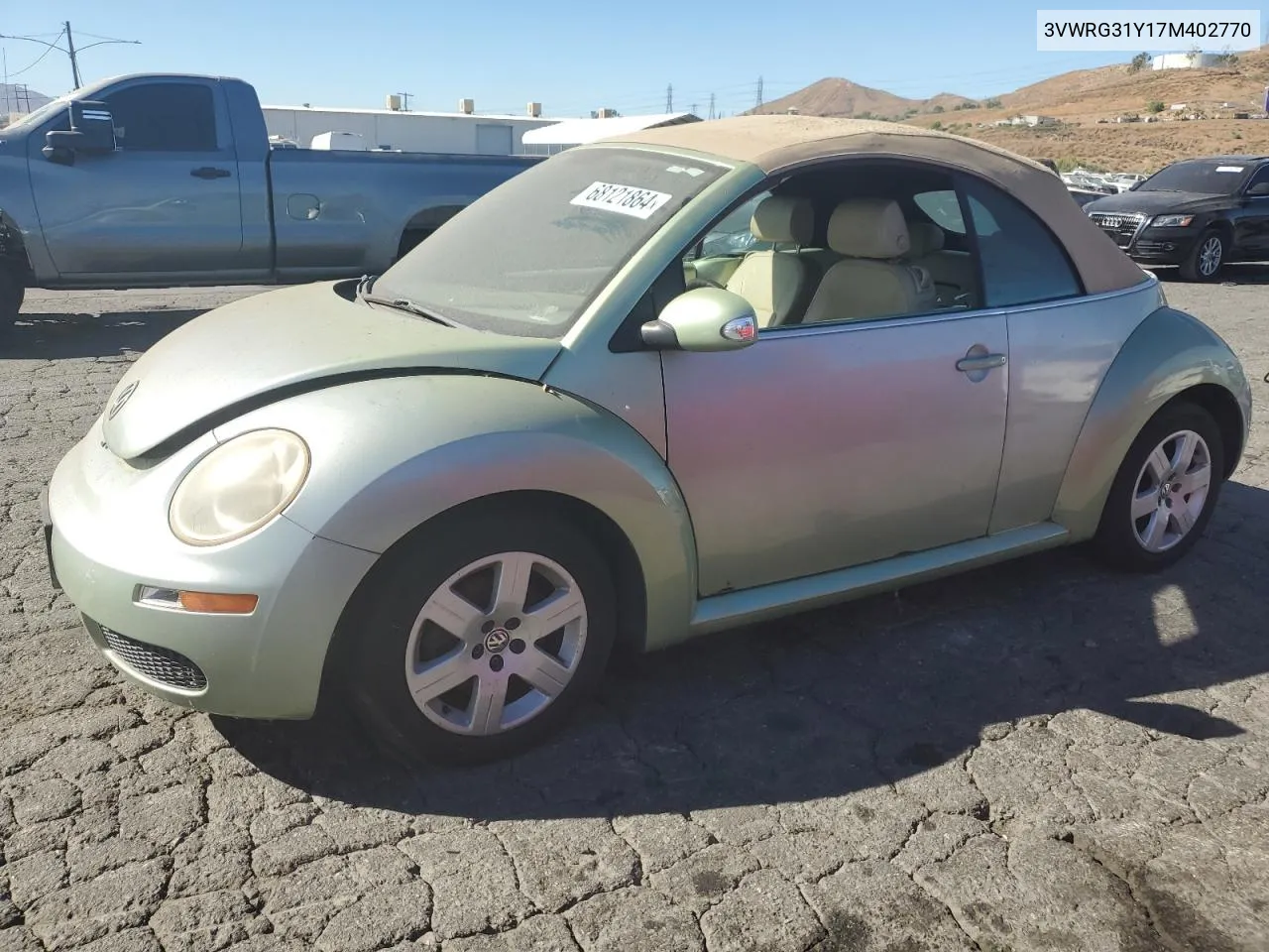 2007 Volkswagen New Beetle Convertible Option Package 1 VIN: 3VWRG31Y17M402770 Lot: 68121864