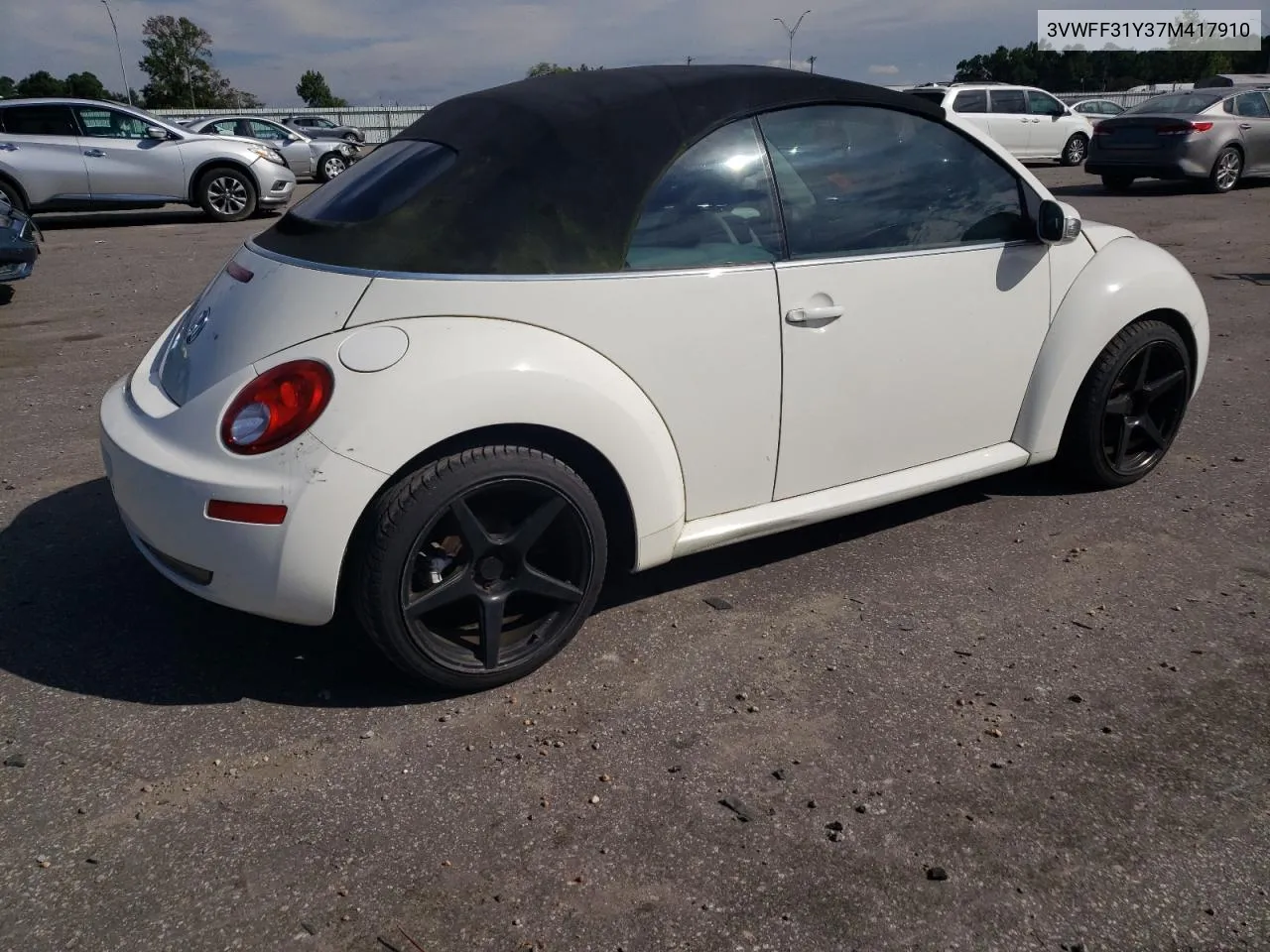 2007 Volkswagen New Beetle Triple White VIN: 3VWFF31Y37M417910 Lot: 70863614