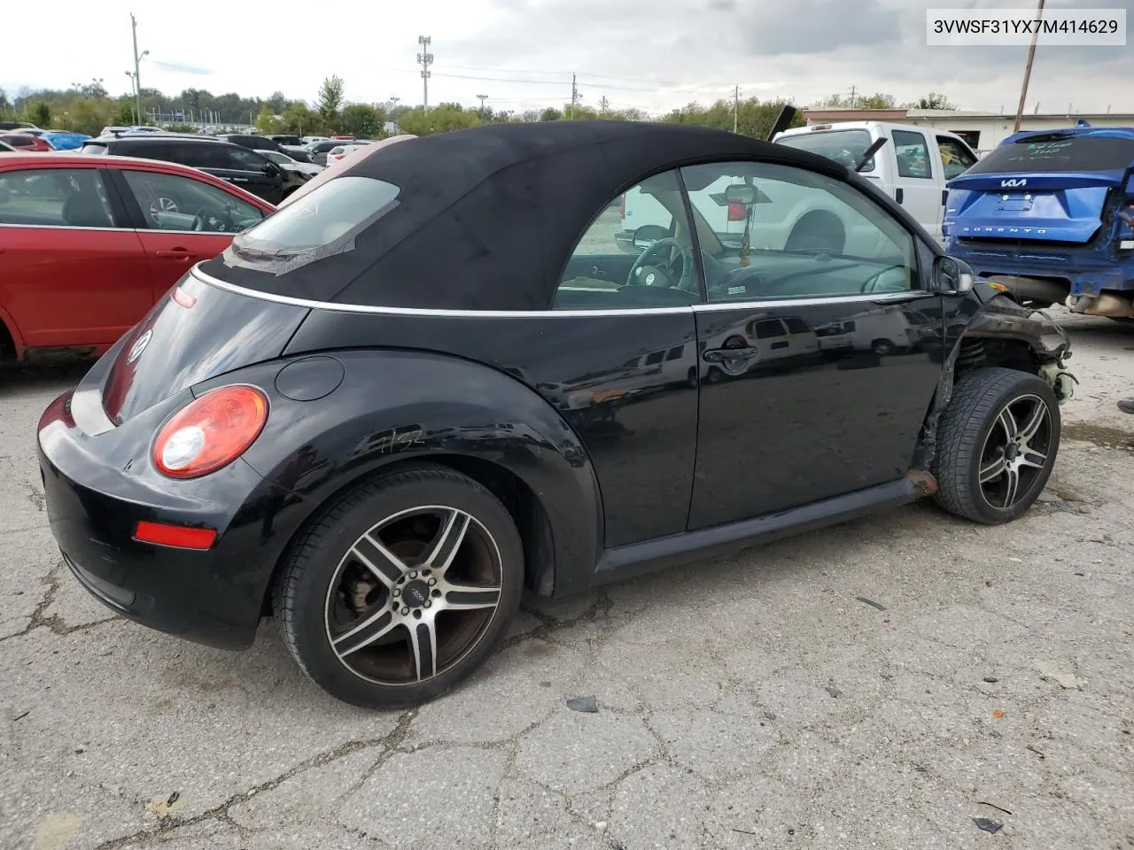 2007 Volkswagen New Beetle Convertible Option Package 2 VIN: 3VWSF31YX7M414629 Lot: 73084704