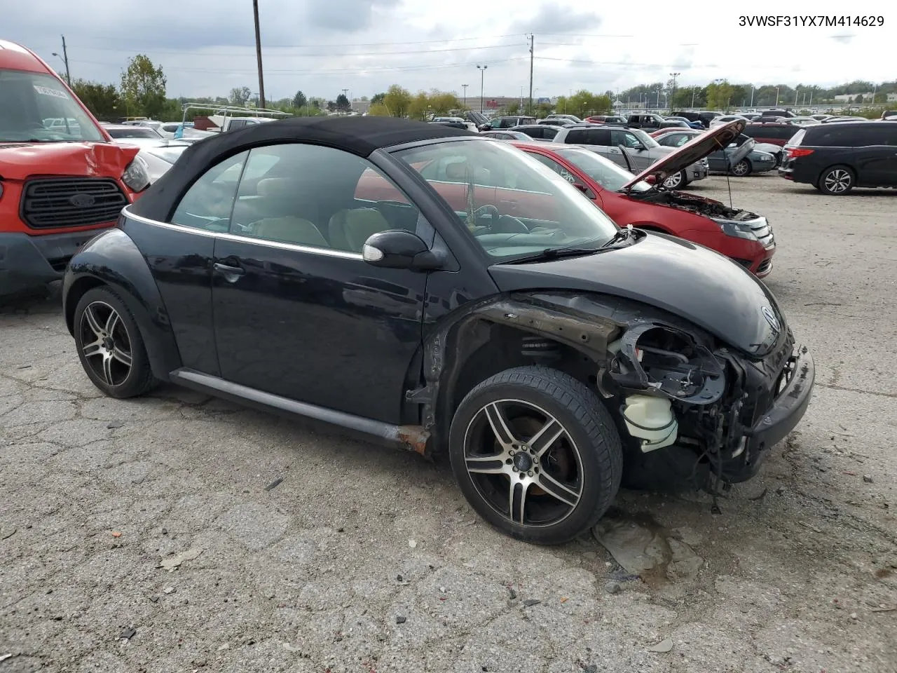 2007 Volkswagen New Beetle Convertible Option Package 2 VIN: 3VWSF31YX7M414629 Lot: 73084704