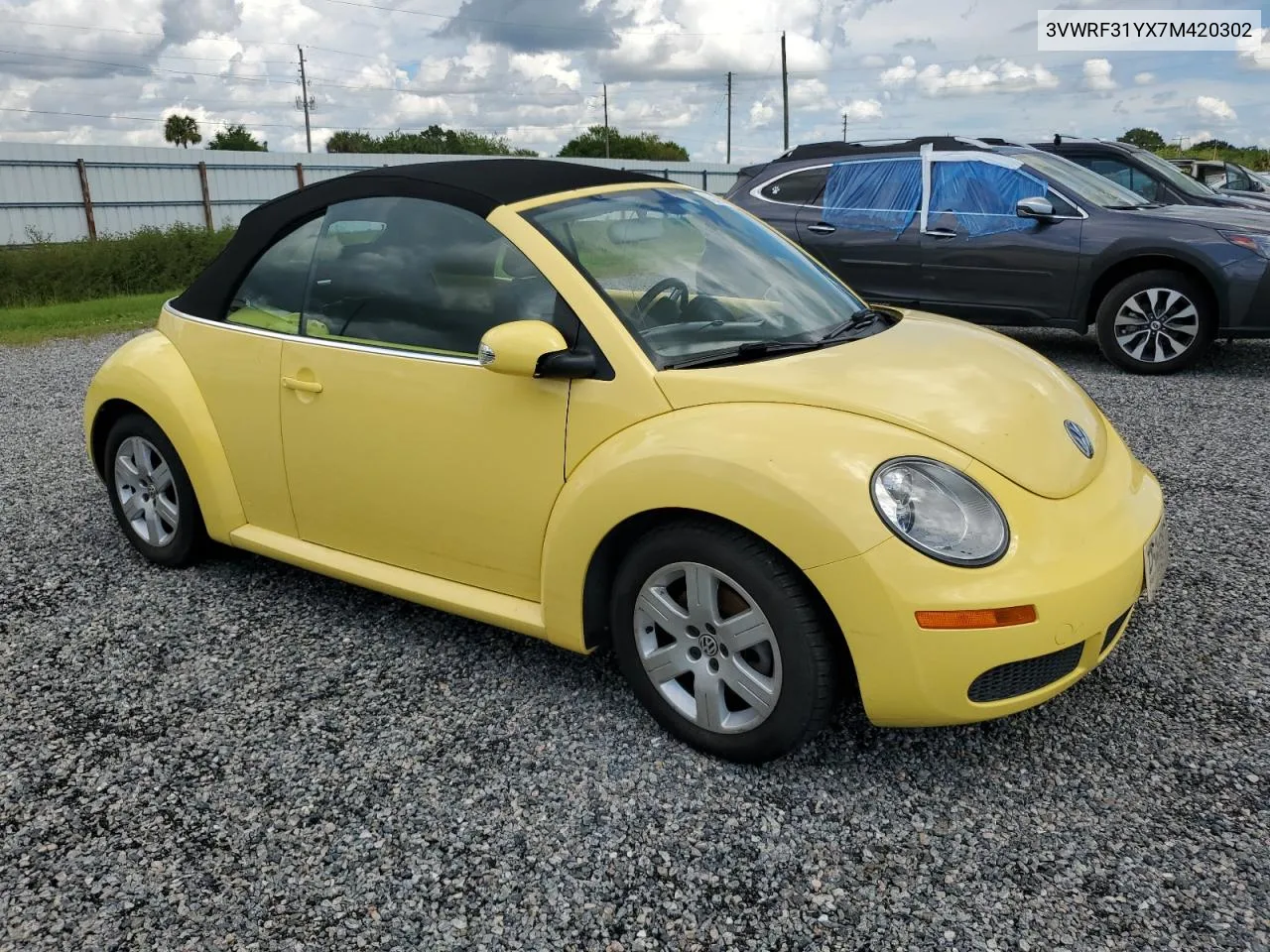 2007 Volkswagen New Beetle Convertible Option Package 1 VIN: 3VWRF31YX7M420302 Lot: 73987444