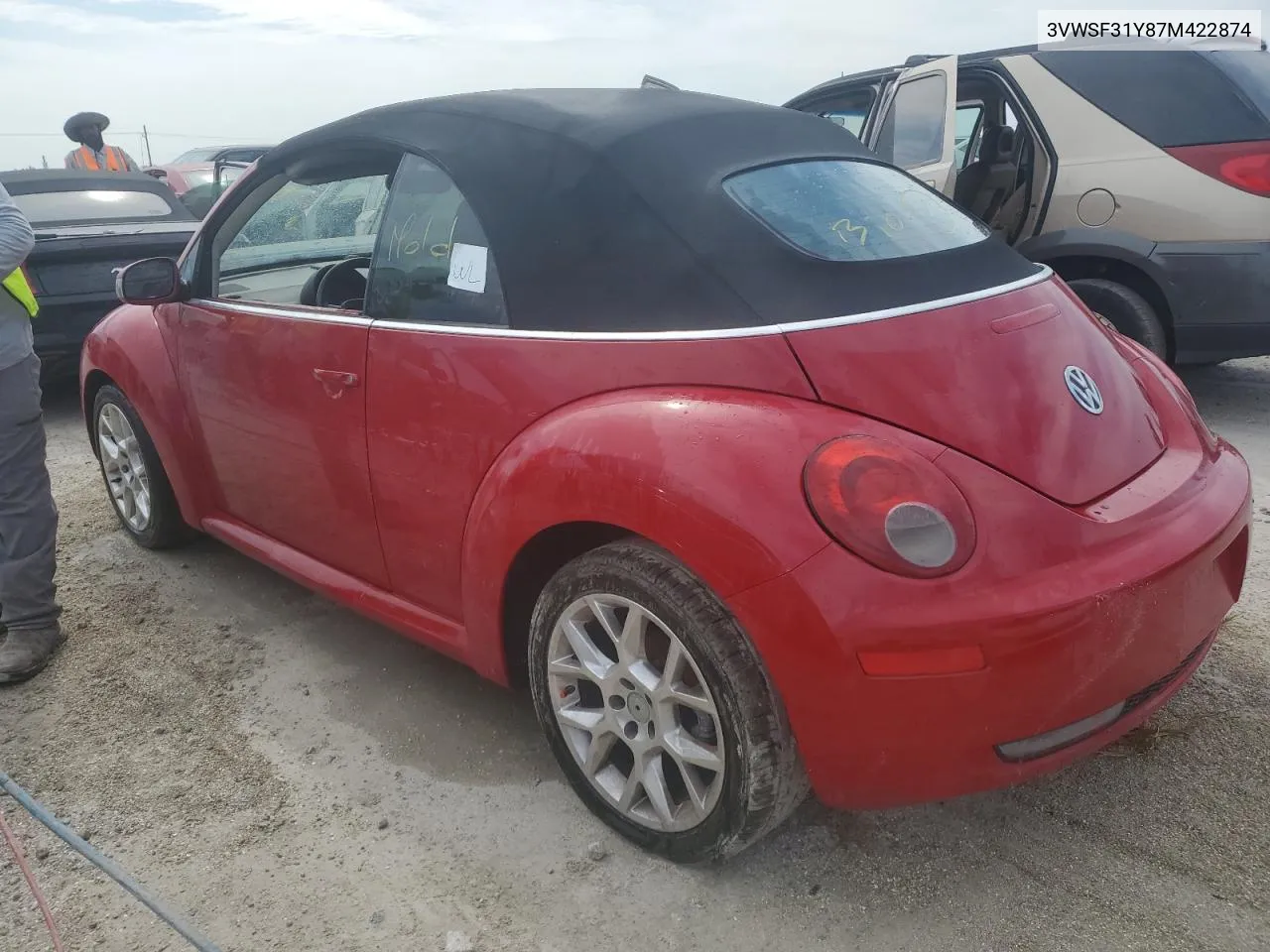 2007 Volkswagen New Beetle Convertible Option Package 2 VIN: 3VWSF31Y87M422874 Lot: 75094774