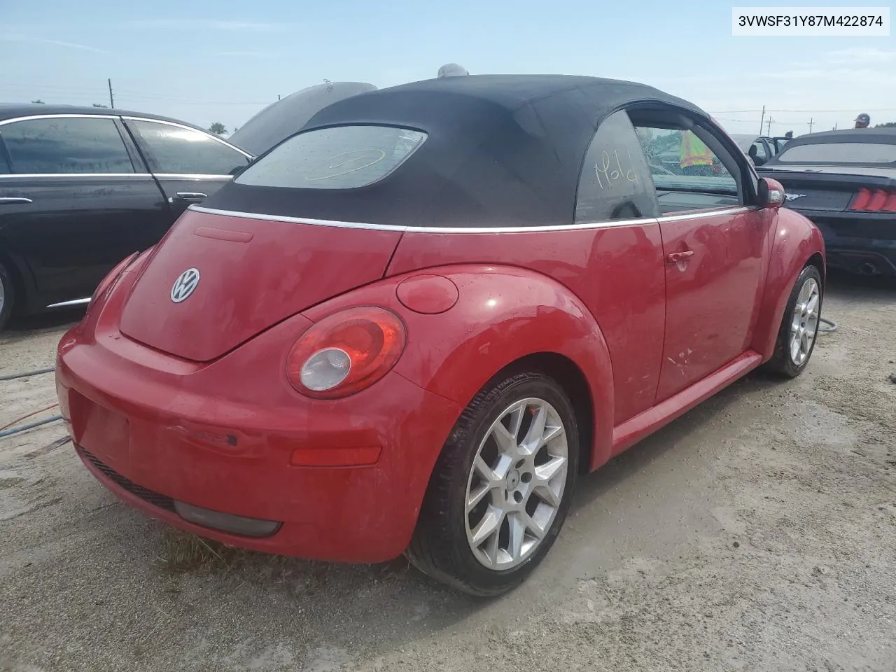 2007 Volkswagen New Beetle Convertible Option Package 2 VIN: 3VWSF31Y87M422874 Lot: 75094774