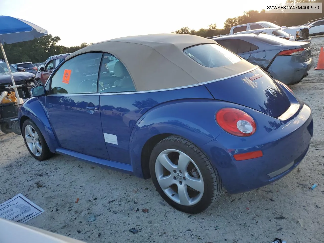 2007 Volkswagen New Beetle Convertible Option Package 2 VIN: 3VWSF31Y47M400970 Lot: 75427664