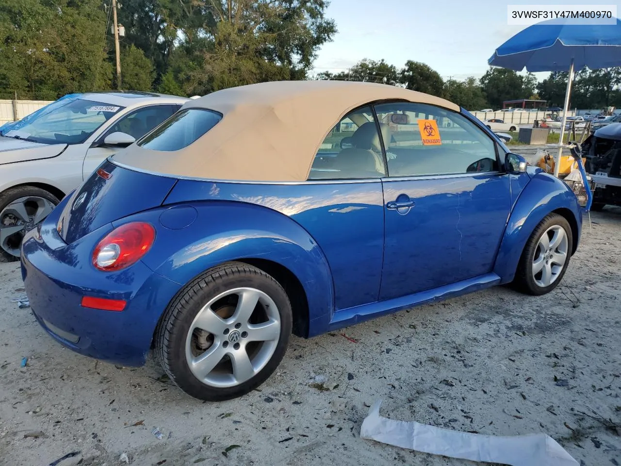 2007 Volkswagen New Beetle Convertible Option Package 2 VIN: 3VWSF31Y47M400970 Lot: 75427664