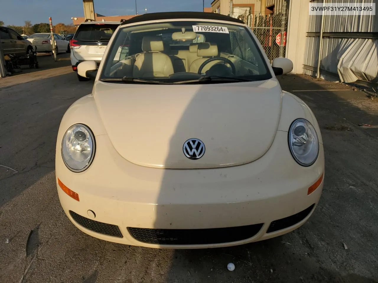 2007 Volkswagen New Beetle Convertible VIN: 3VWPF31Y27M413495 Lot: 77093264