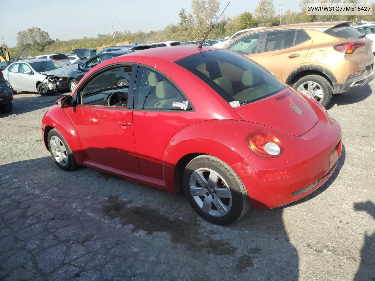 2007 Volkswagen New Beetle 2.5L VIN: 3VWPW31C77M515427 Lot: 78281574