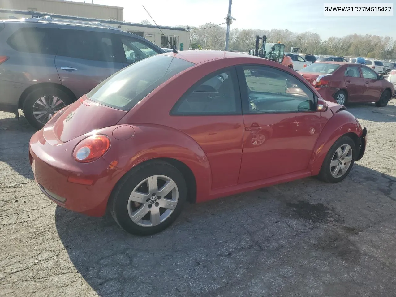 2007 Volkswagen New Beetle 2.5L VIN: 3VWPW31C77M515427 Lot: 78281574