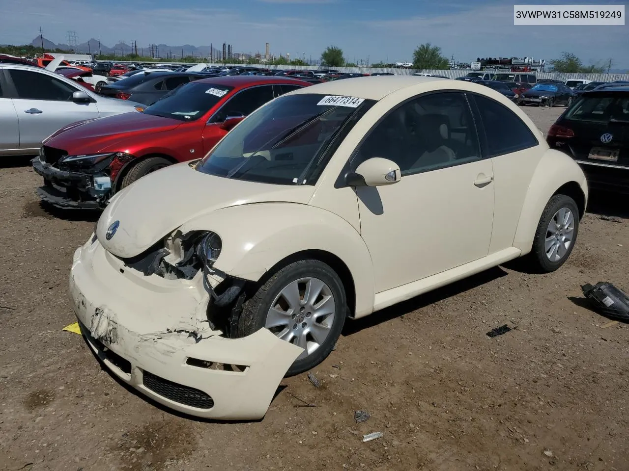 2008 Volkswagen New Beetle S VIN: 3VWPW31C58M519249 Lot: 66477314