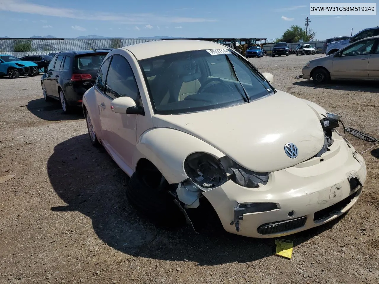 2008 Volkswagen New Beetle S VIN: 3VWPW31C58M519249 Lot: 66477314