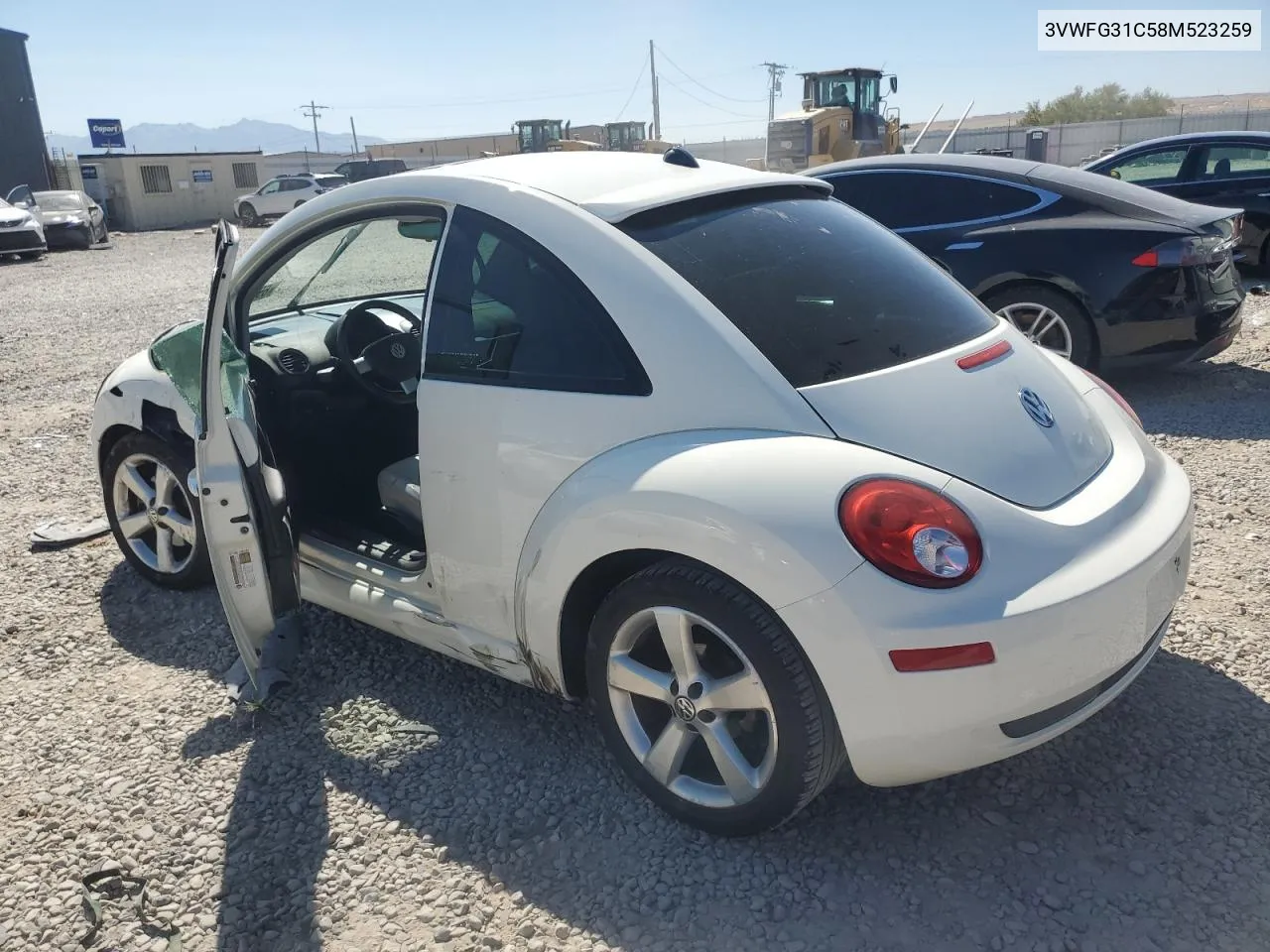 2008 Volkswagen New Beetle Triple White VIN: 3VWFG31C58M523259 Lot: 69516424