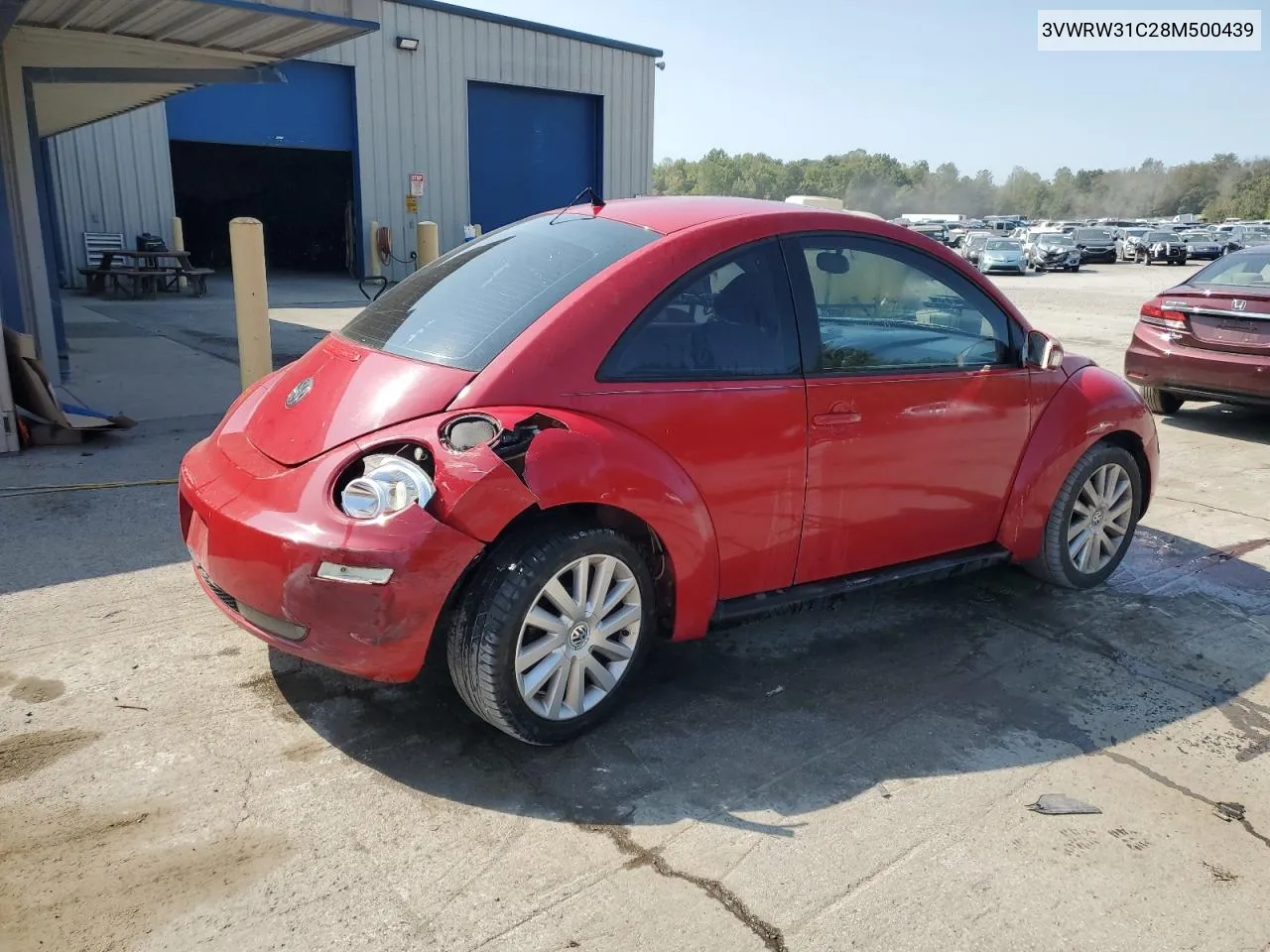 2008 Volkswagen New Beetle S VIN: 3VWRW31C28M500439 Lot: 71017014