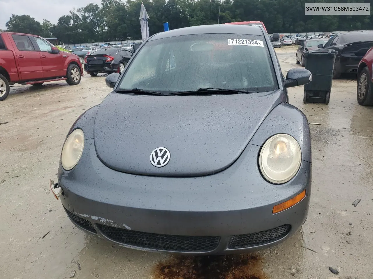 2008 Volkswagen New Beetle S VIN: 3VWPW31C58M503472 Lot: 71221354