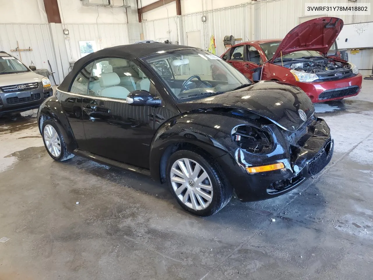 2008 Volkswagen New Beetle Convertible Se VIN: 3VWRF31Y78M418802 Lot: 72056624