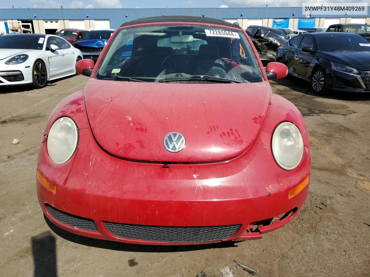 2008 Volkswagen New Beetle Convertible S VIN: 3VWPF31Y48M409269 Lot: 72285944