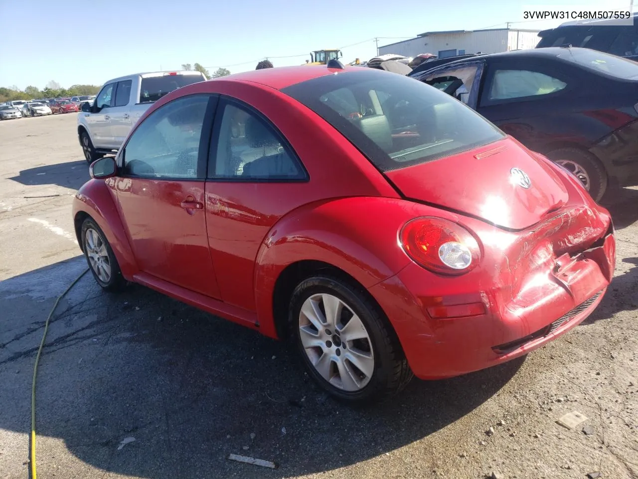 2008 Volkswagen New Beetle S VIN: 3VWPW31C48M507559 Lot: 73421394