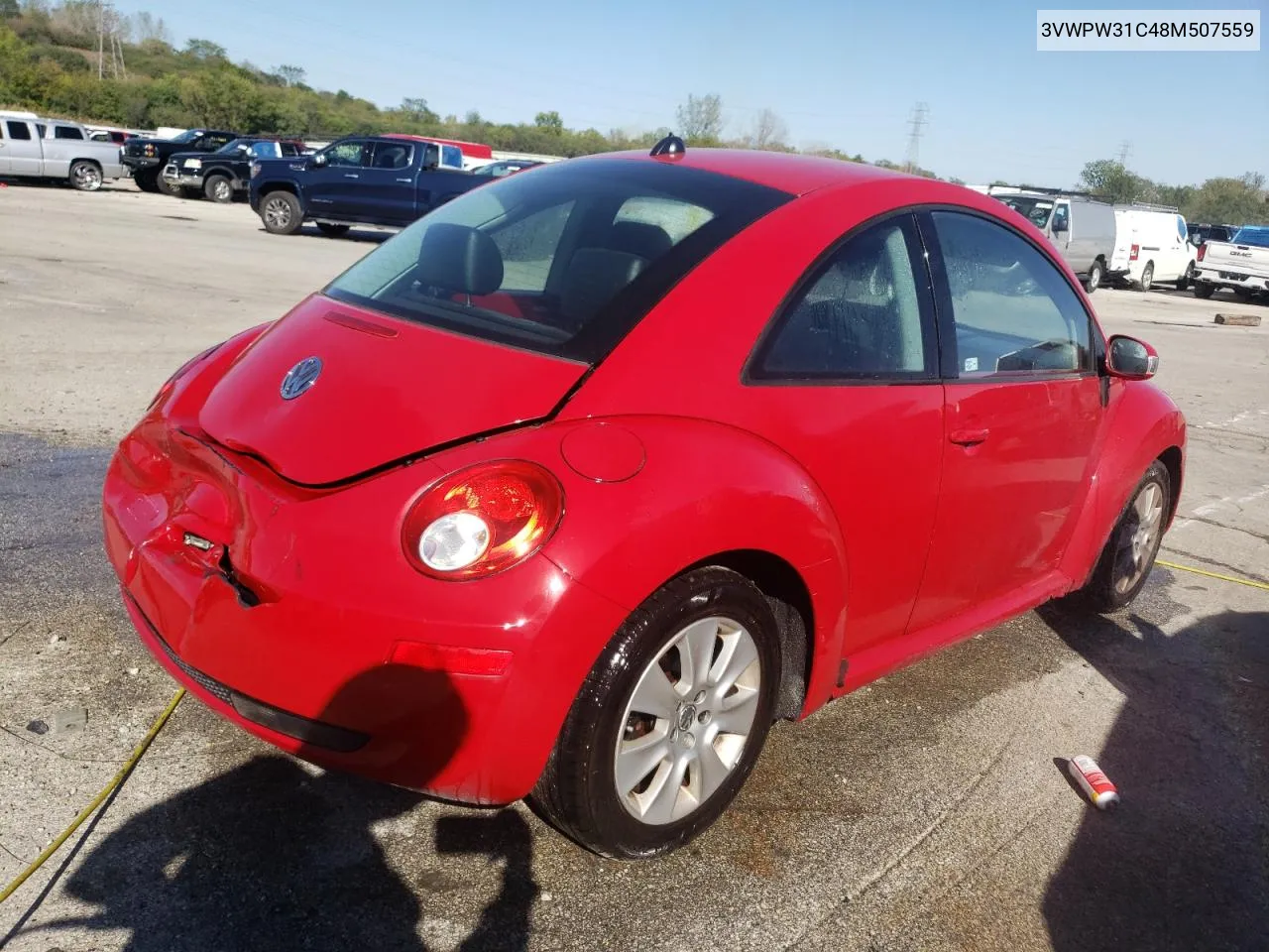 2008 Volkswagen New Beetle S VIN: 3VWPW31C48M507559 Lot: 73421394