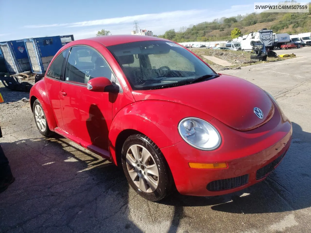 2008 Volkswagen New Beetle S VIN: 3VWPW31C48M507559 Lot: 73421394