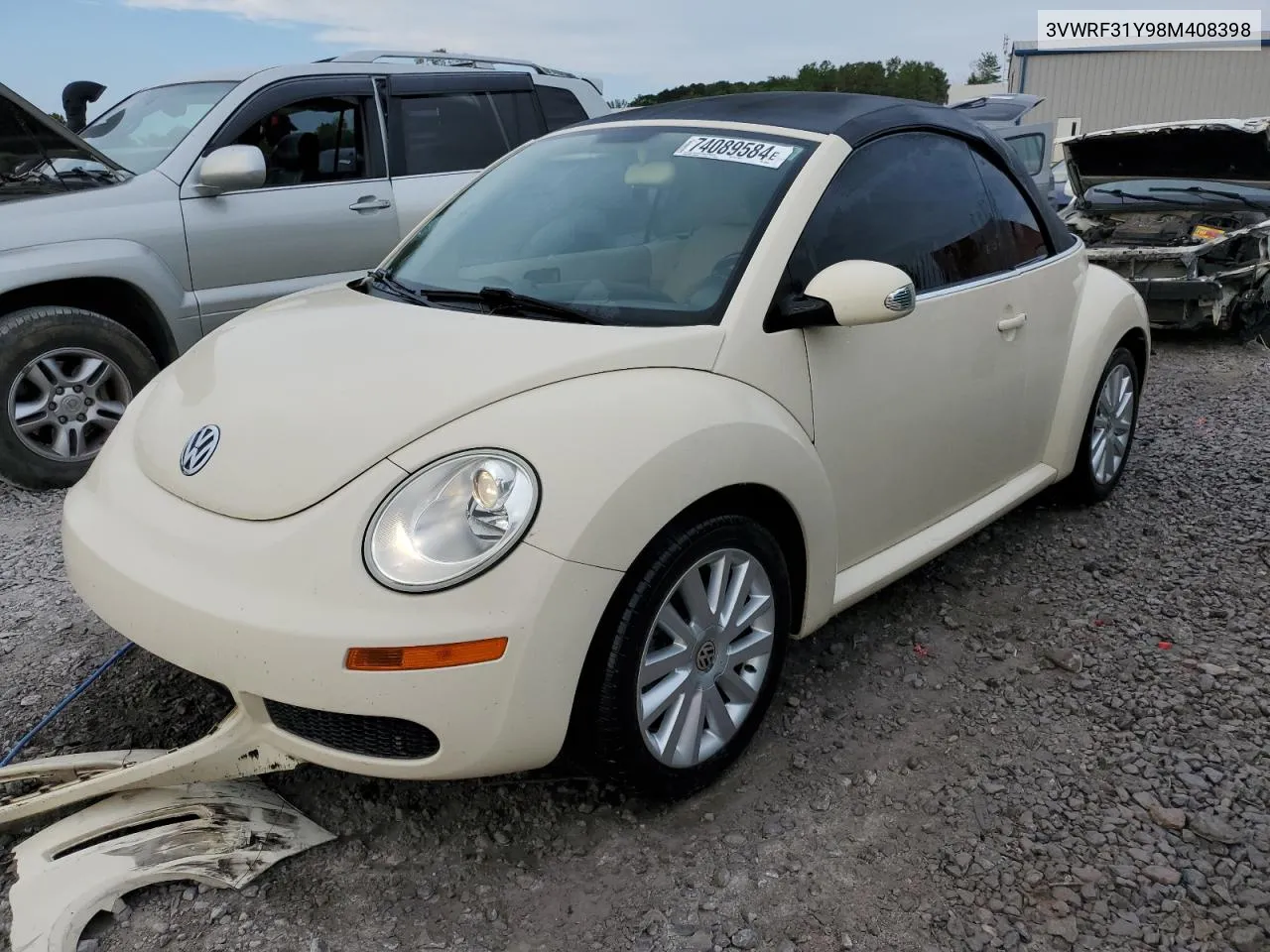 2008 Volkswagen New Beetle Convertible Se VIN: 3VWRF31Y98M408398 Lot: 74089584