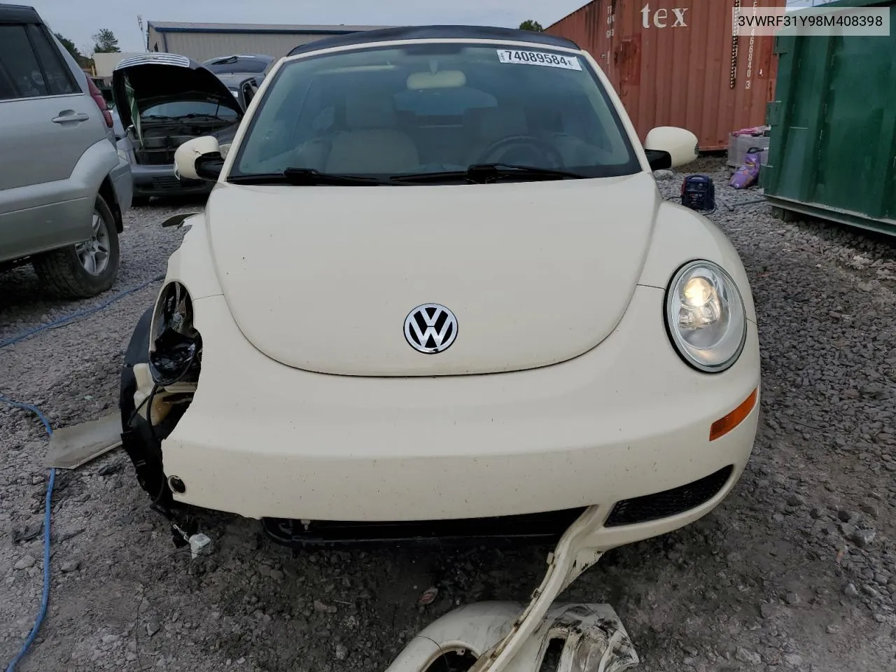 2008 Volkswagen New Beetle Convertible Se VIN: 3VWRF31Y98M408398 Lot: 74089584