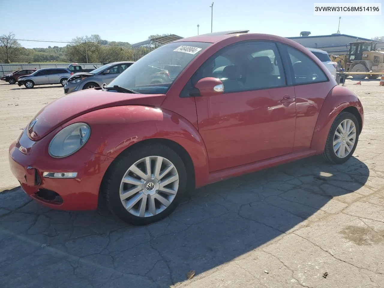 2008 Volkswagen New Beetle S VIN: 3VWRW31C68M514196 Lot: 74840904