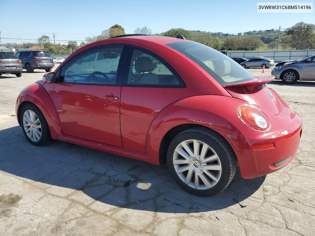 2008 Volkswagen New Beetle S VIN: 3VWRW31C68M514196 Lot: 74840904