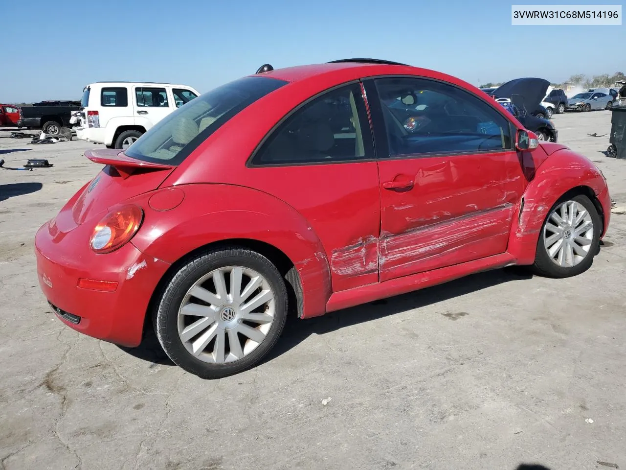 3VWRW31C68M514196 2008 Volkswagen New Beetle S