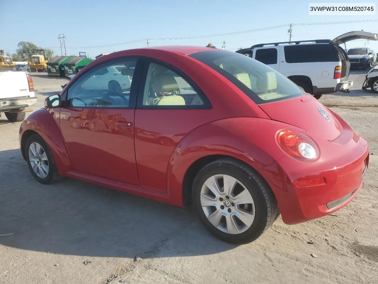 2008 Volkswagen New Beetle S VIN: 3VWPW31C08M520745 Lot: 75470194