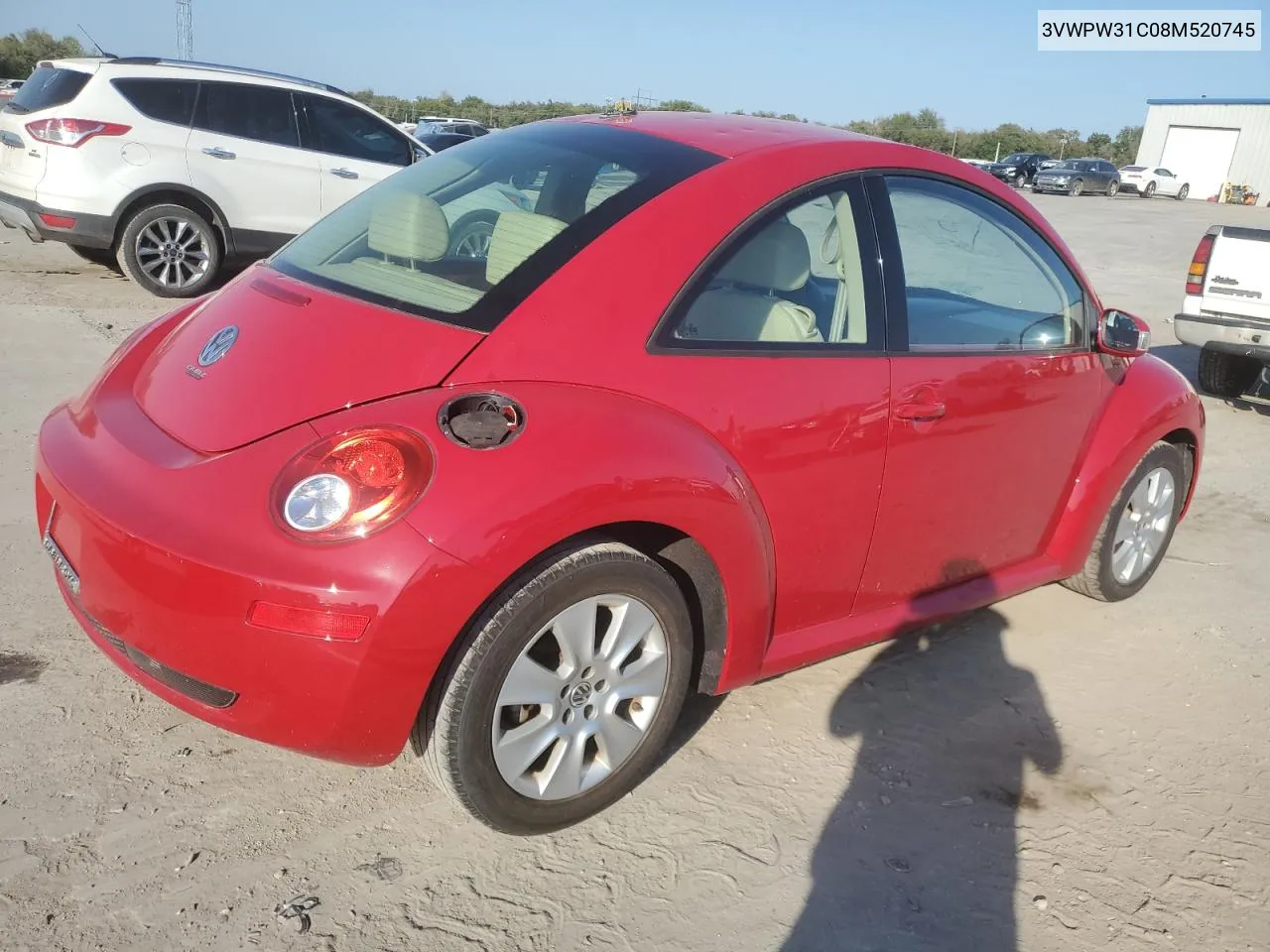 2008 Volkswagen New Beetle S VIN: 3VWPW31C08M520745 Lot: 75470194