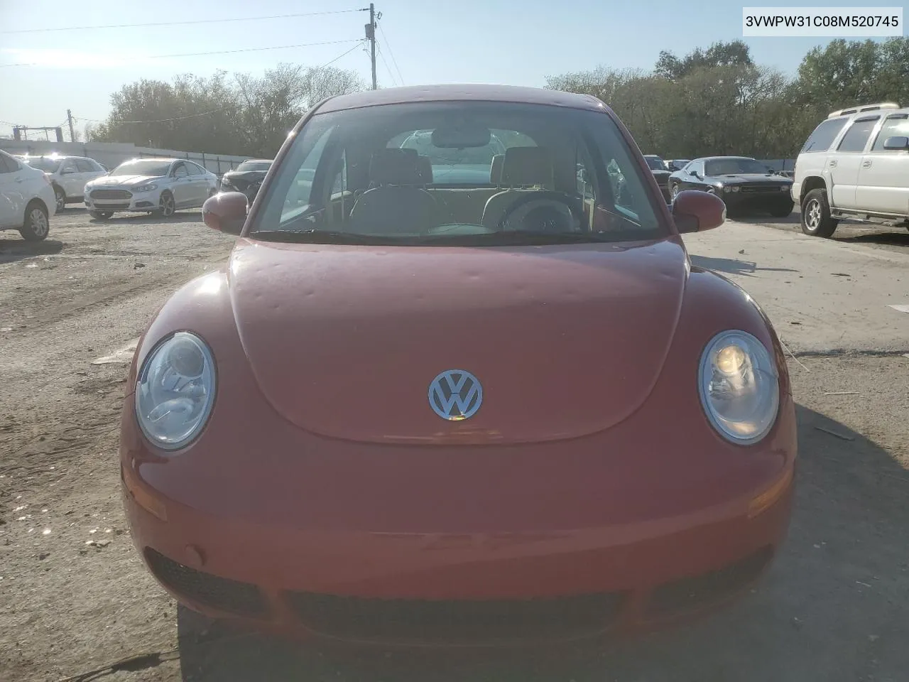 2008 Volkswagen New Beetle S VIN: 3VWPW31C08M520745 Lot: 75470194