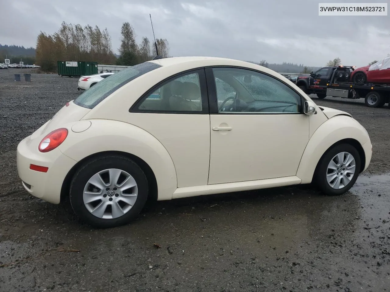 2008 Volkswagen New Beetle S VIN: 3VWPW31C18M523721 Lot: 76284674