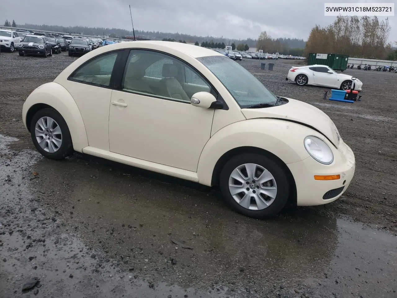 2008 Volkswagen New Beetle S VIN: 3VWPW31C18M523721 Lot: 76284674