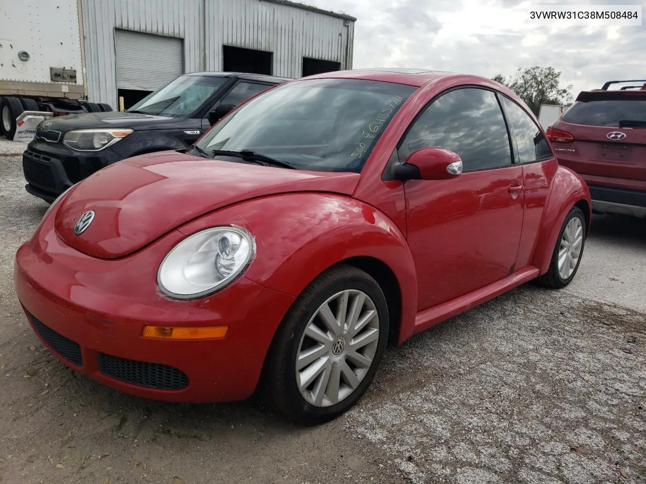 2008 Volkswagen New Beetle S VIN: 3VWRW31C38M508484 Lot: 76455784