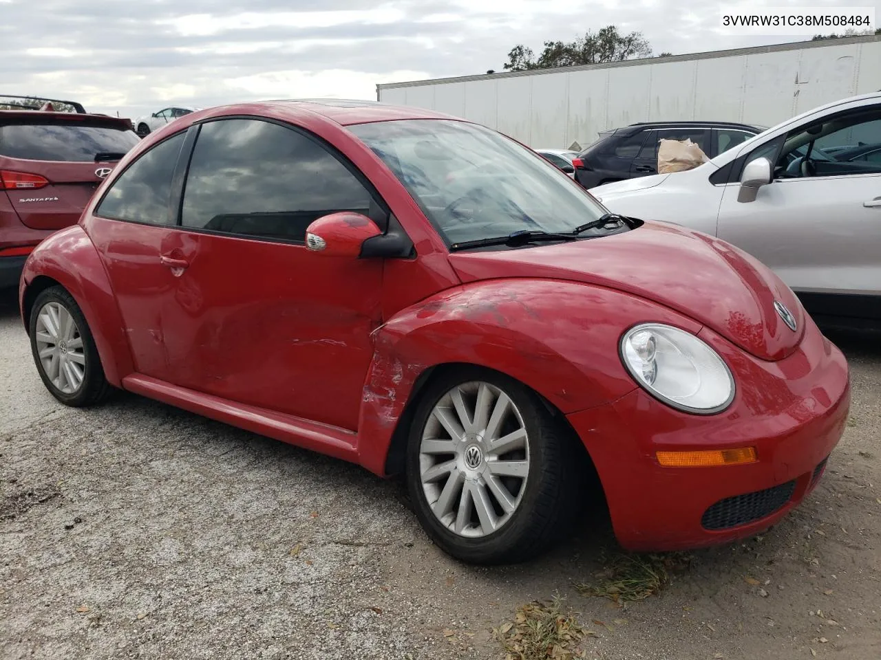 2008 Volkswagen New Beetle S VIN: 3VWRW31C38M508484 Lot: 76455784