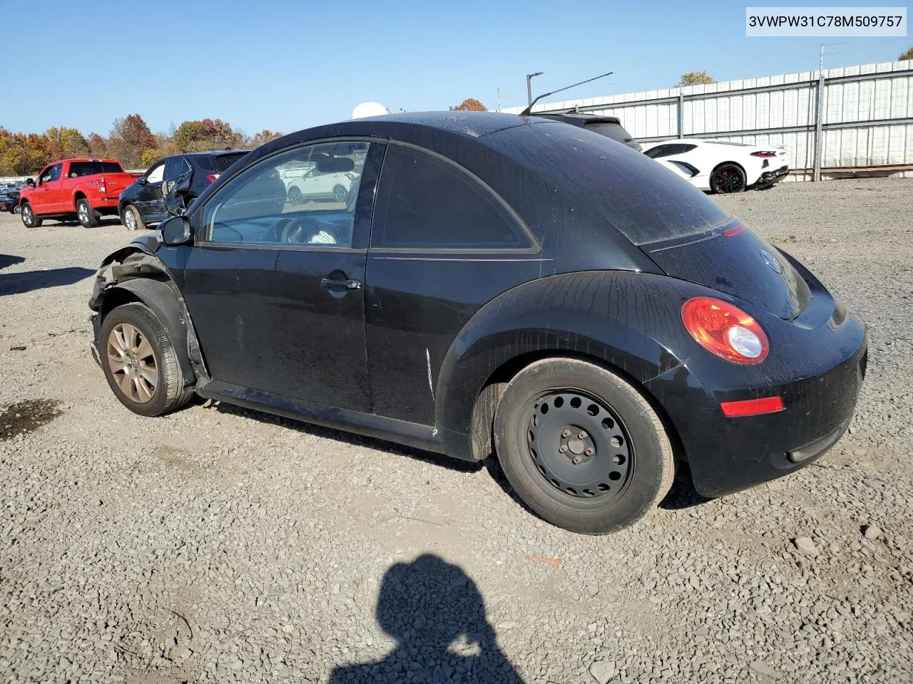 2008 Volkswagen New Beetle S VIN: 3VWPW31C78M509757 Lot: 76988894