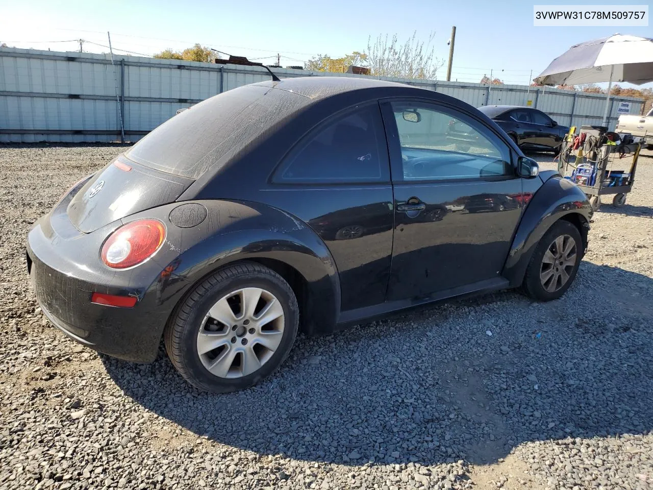 2008 Volkswagen New Beetle S VIN: 3VWPW31C78M509757 Lot: 76988894