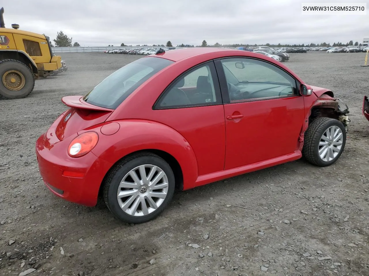 2008 Volkswagen New Beetle S VIN: 3VWRW31C58M525710 Lot: 78014914