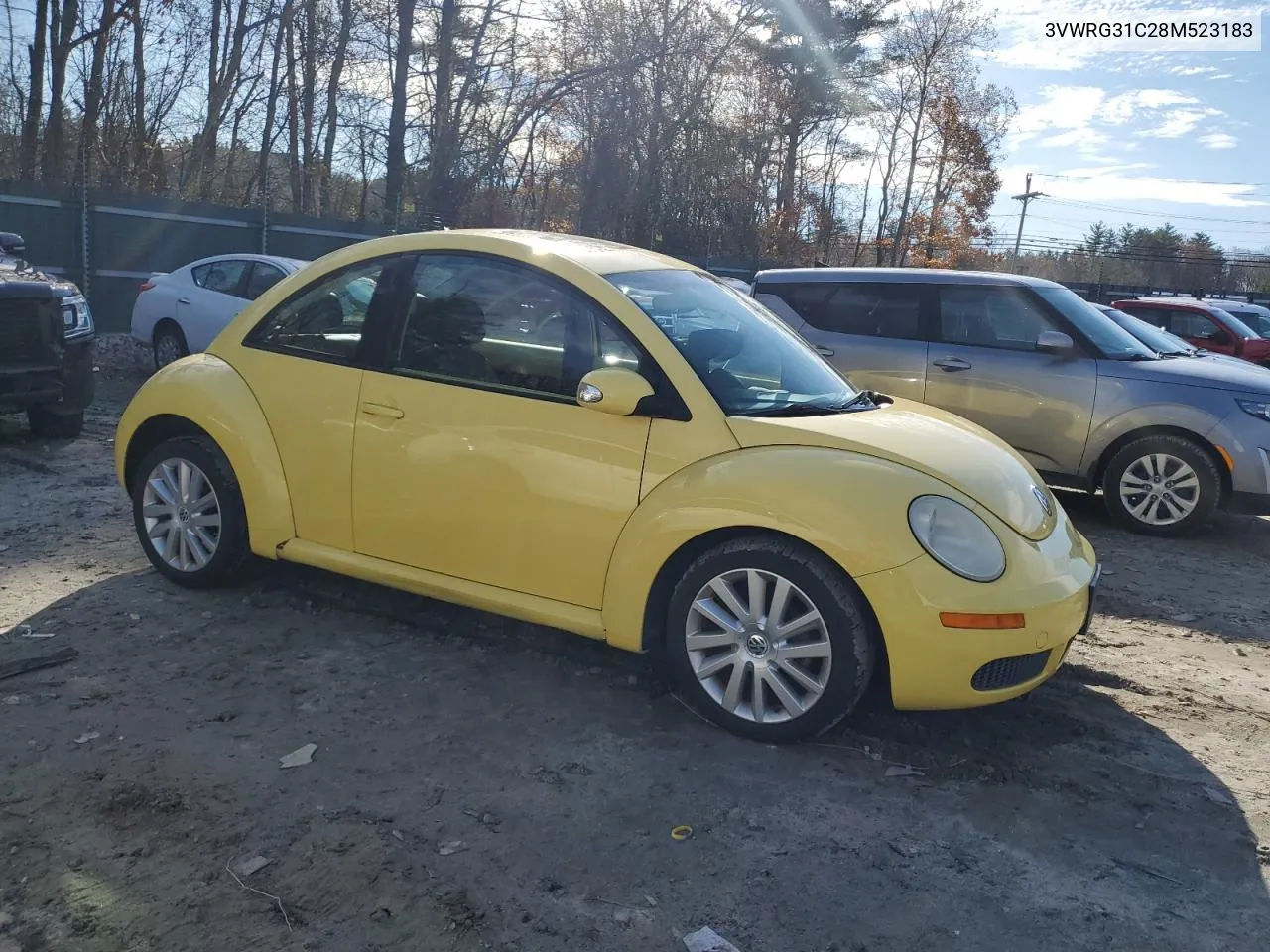 2008 Volkswagen New Beetle S VIN: 3VWRG31C28M523183 Lot: 79133614