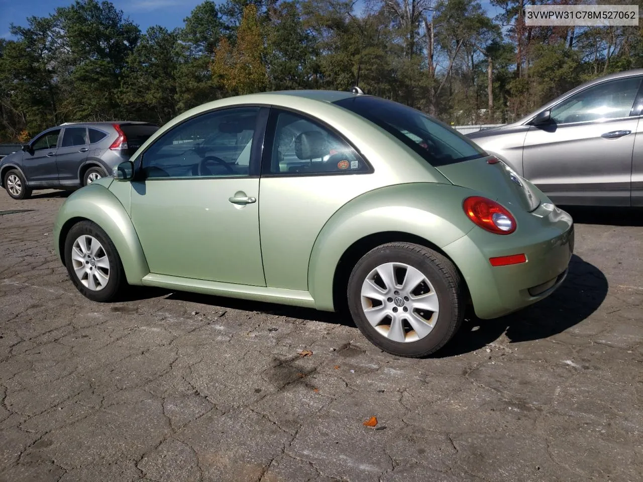 2008 Volkswagen New Beetle S VIN: 3VWPW31C78M527062 Lot: 80710634